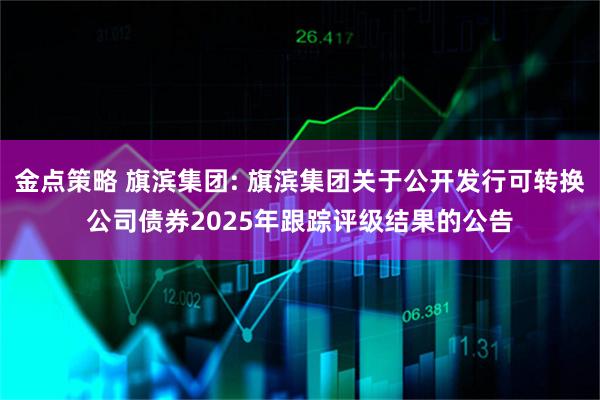金点策略 旗滨集团: 旗滨集团关于公开发行可转换公司债券2025年跟踪评级结果的公告